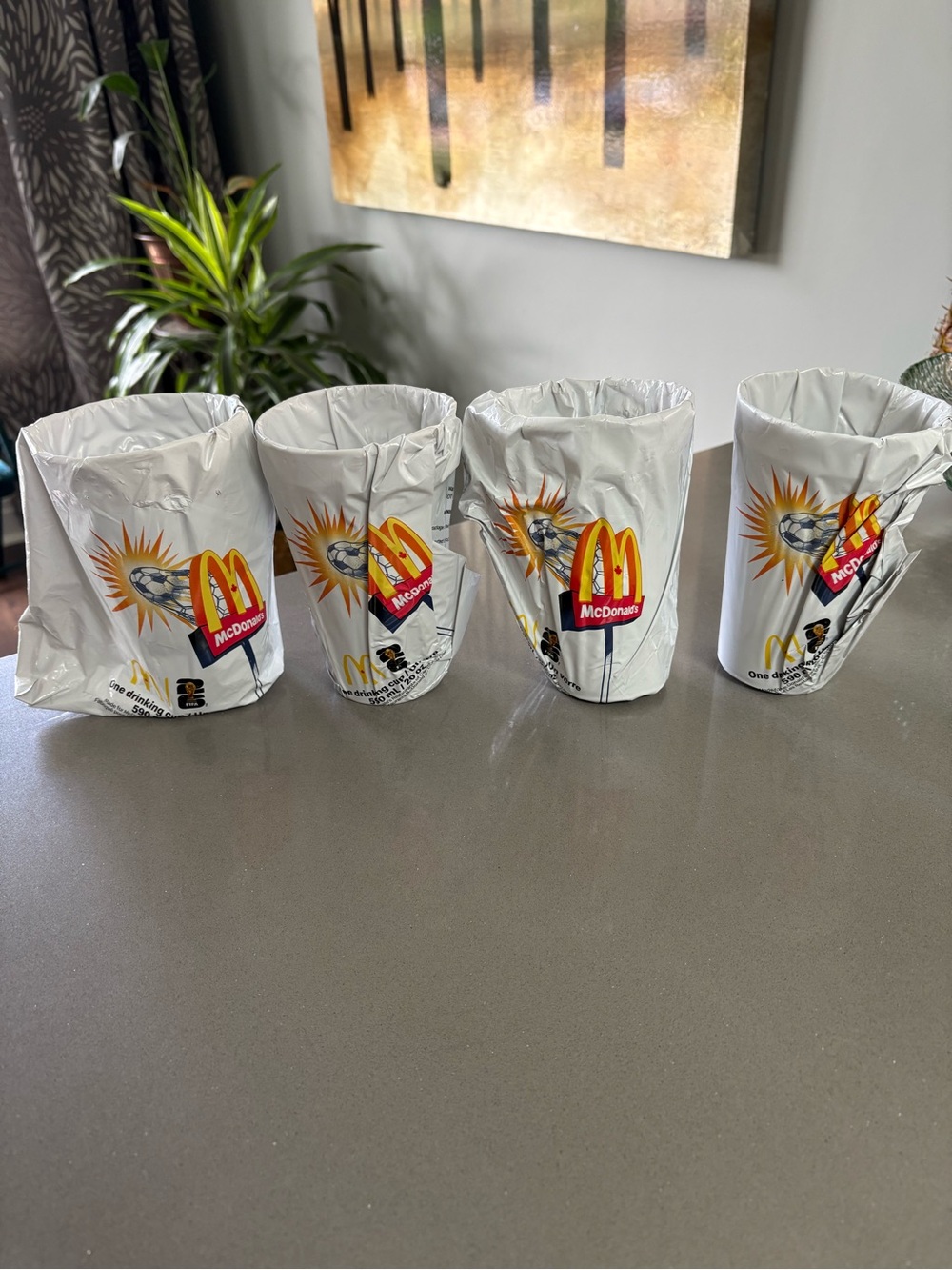 McDonald’s FIFA World Cup Collector Cups set of 4 sealed brand new unopened